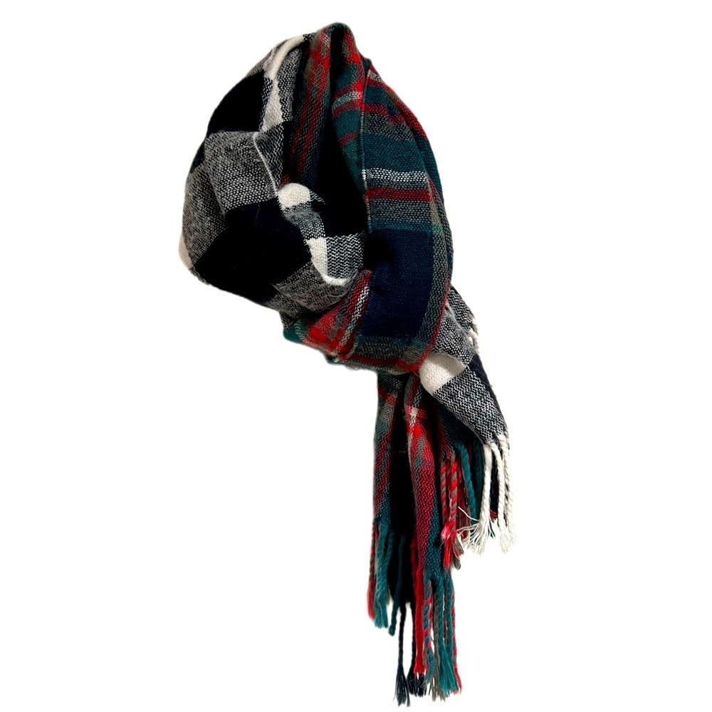 𝅺MIXED plaid flannel thick warm winter scarf